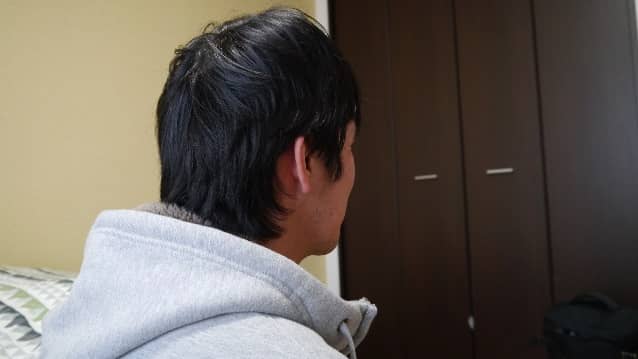 恥ずかしがり屋のN・M運転手(30年12月入社)の後ろ姿