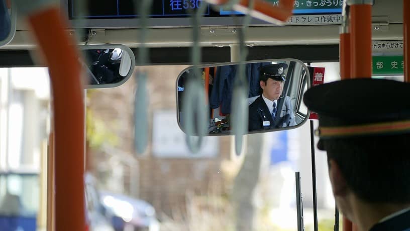 運転手さんは完全に実戦モードに